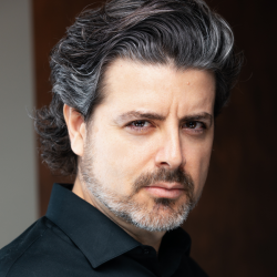 Headshot of CJ Mascarelli with Arizona Opera