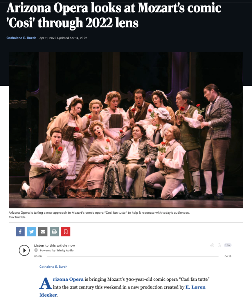 Arizona Opera looks at Mozart's comic 'Cosi' through 2022 lens