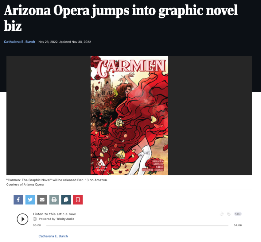 Arizona Opera jumps into graphic novel biz