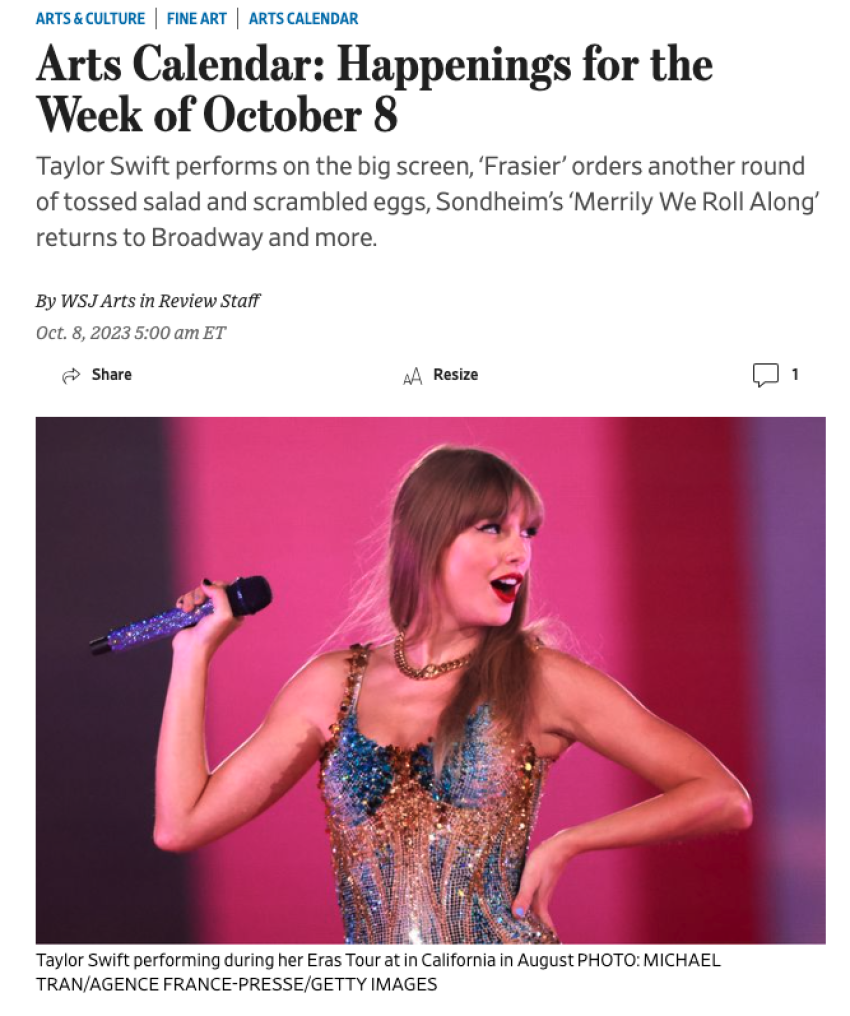 Arts Calendar: Happenings for the Week of October 8