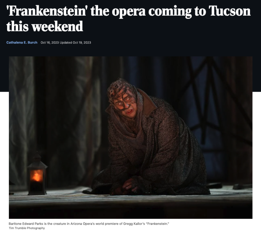 'Frankenstein' the opera coming to Tucson this weekend