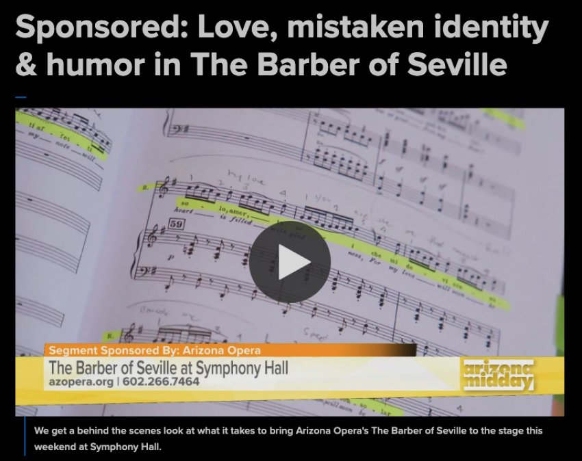 Love, mistaken identity & humor in The Barber of Seville