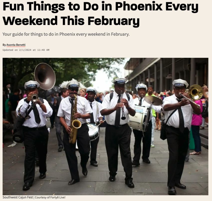 Fun Things to Do in Phoenix Every Weekend This February