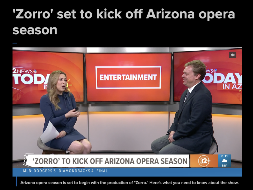'Zorro' set to kick off Arizona Opera Season